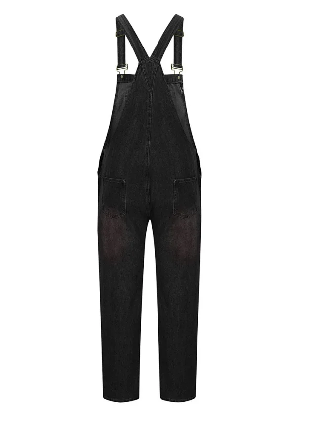Vintage Men's Spring/Summer Denim Overalls Detail