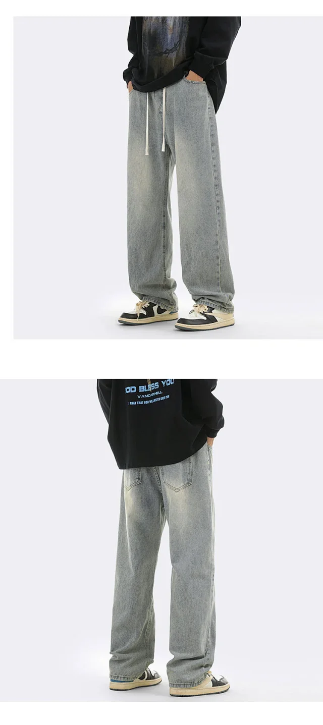 Men's Oversize Fleece Jeans Detail