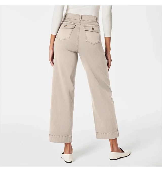Overseas Sourcing Loose Straight Wide-Leg Jeans Detail