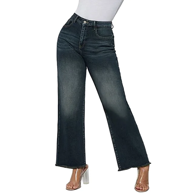 Retro Loose Cat's Whisker Denim 9/10 Pants Detail