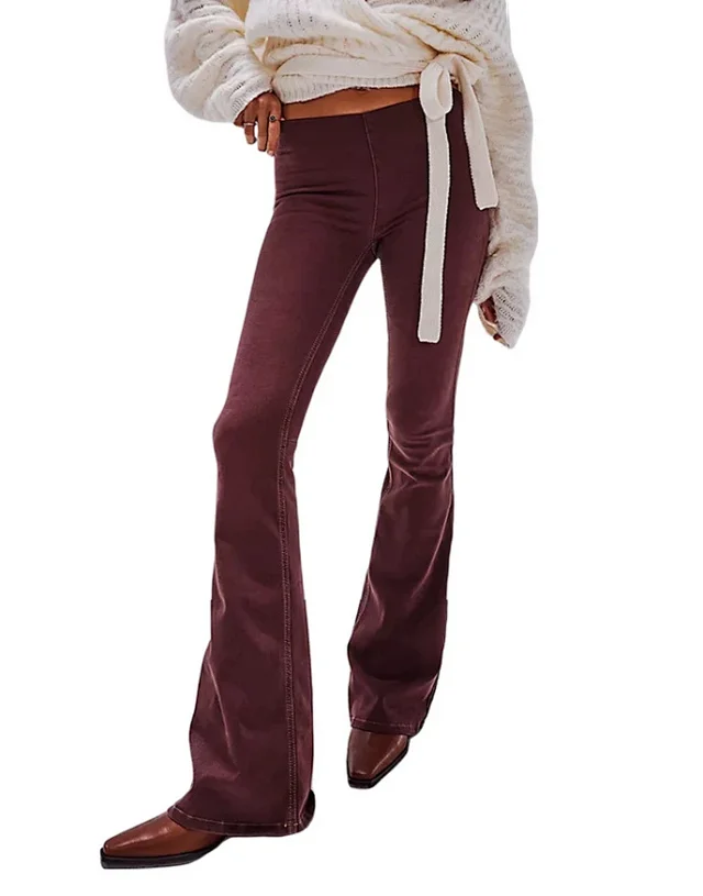 Low - rise Stretch Flare Jeans for Women Detail