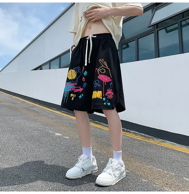 Men's Foam Print Sport Shorts Detail