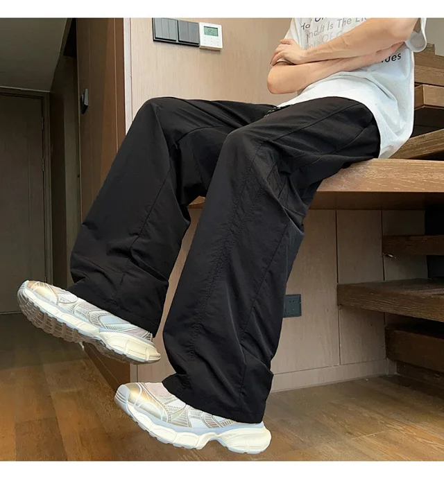 Men's Laser - Holed Quick - Dry Ice Silk Pants Detail
