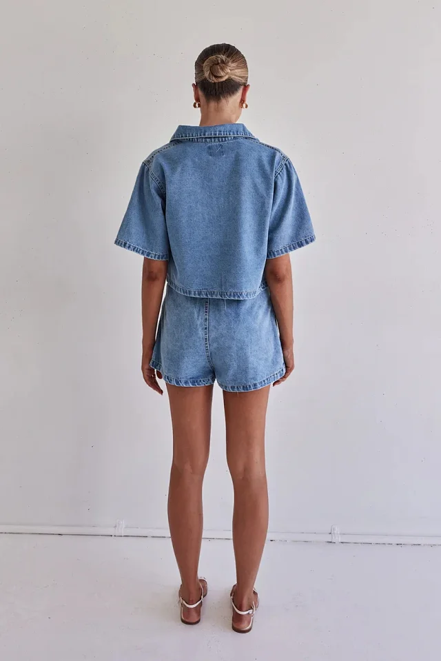 2025 Trendy Western Workwear Denim Set Detail