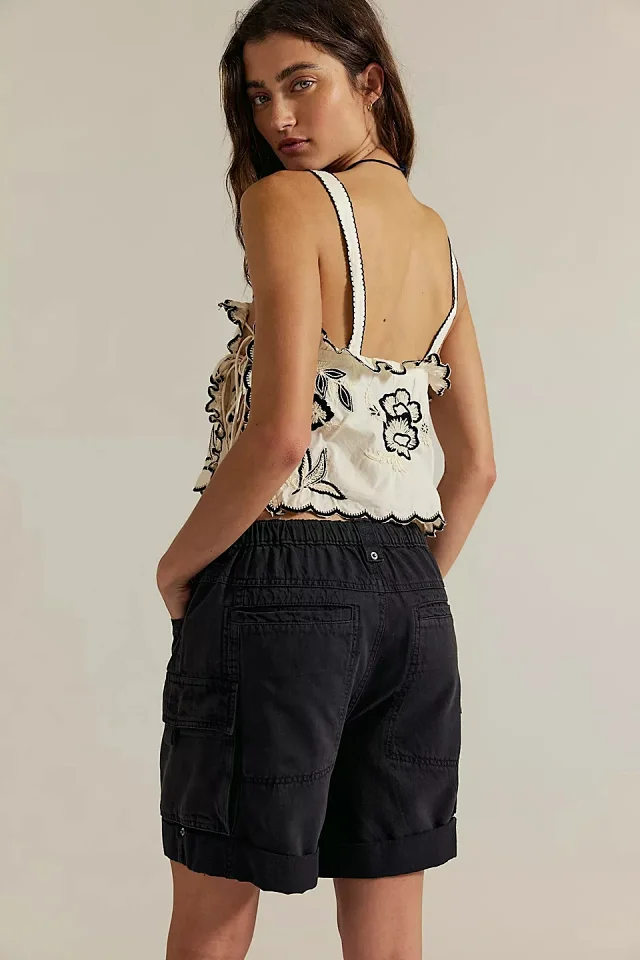 Women's Summer Loose Denim Shorts with Belt Detail