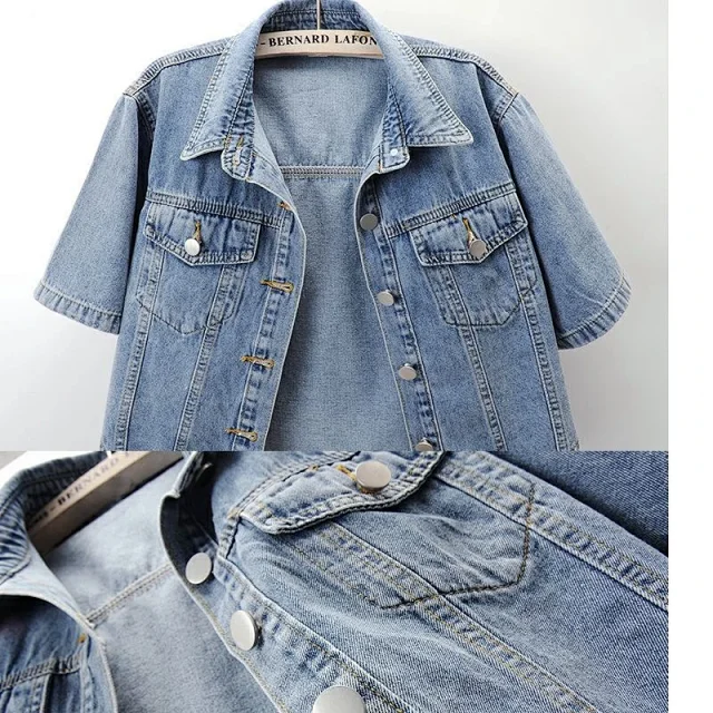 2025 Spring/Summer Women's Short Denim Jacket Detail