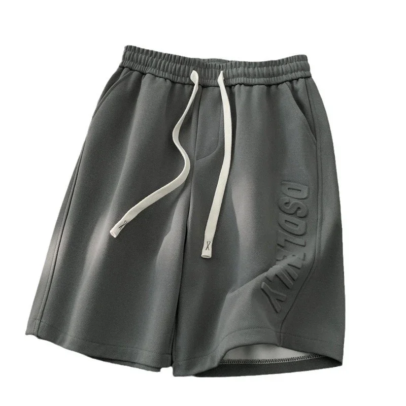 Men's Summer Pineapple Grid Athletic Shorts