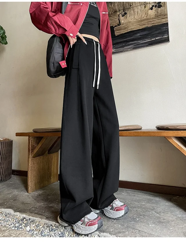 2025 Fall New American Slimming Deconstructed Casual Sweatpants for Women Detail