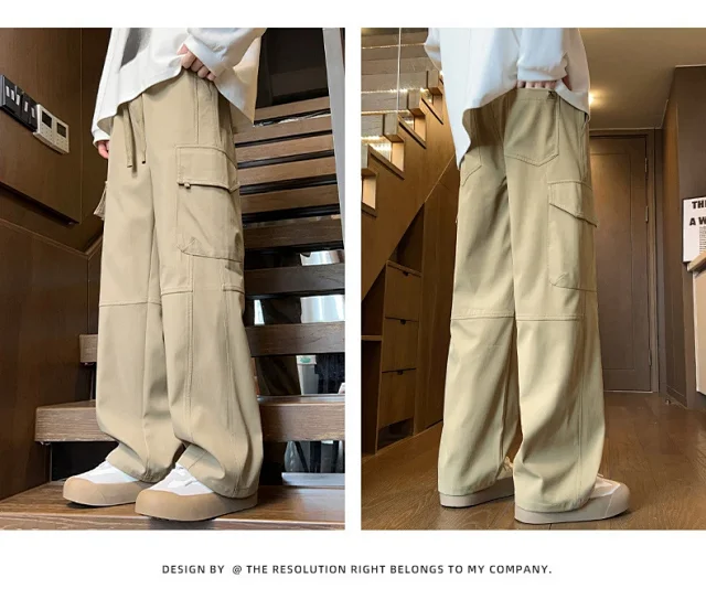 Men's Streetwear Cargo Pants Detail