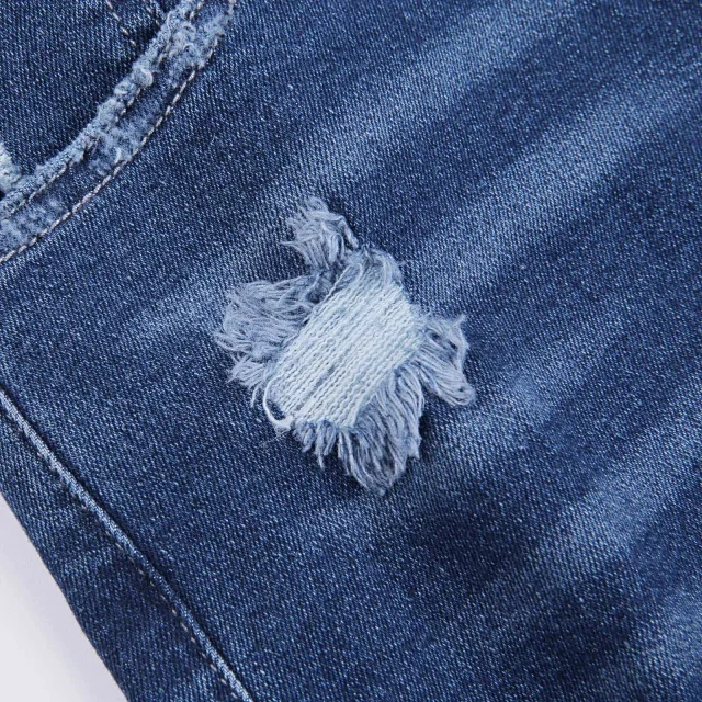 2025 High-Waist Ripped Jeans for Women (4 Colors) Detail