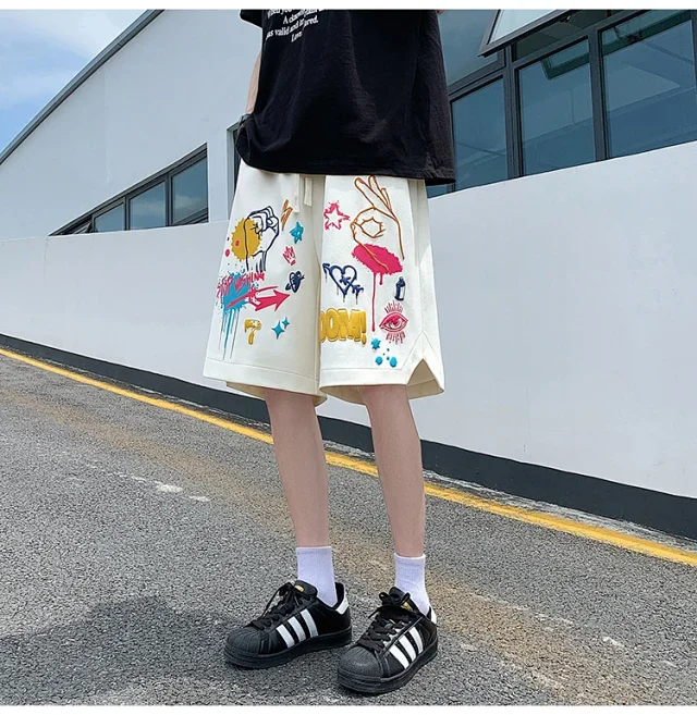 Men's Foam Print Sport Shorts Detail