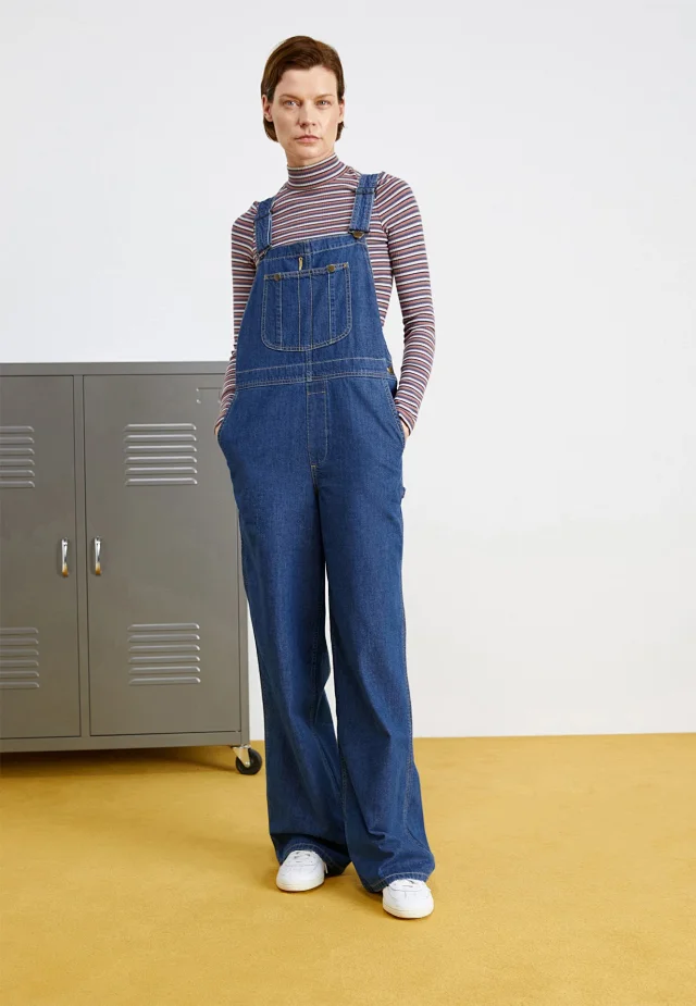 Stylish Loose Denim Overalls for Women Detail