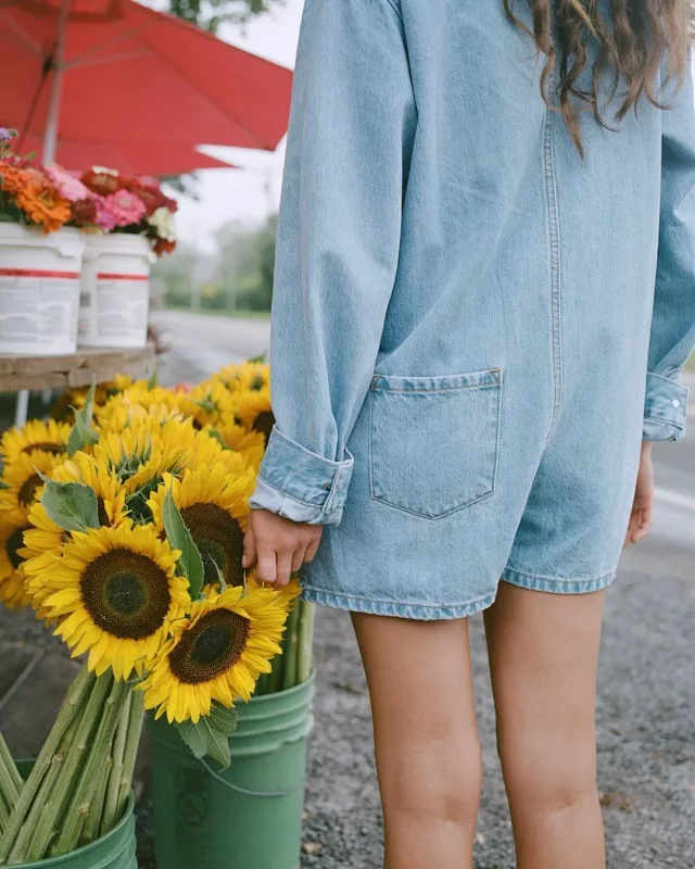 Vintage Plus-size Denim Shirt Jacket Detail