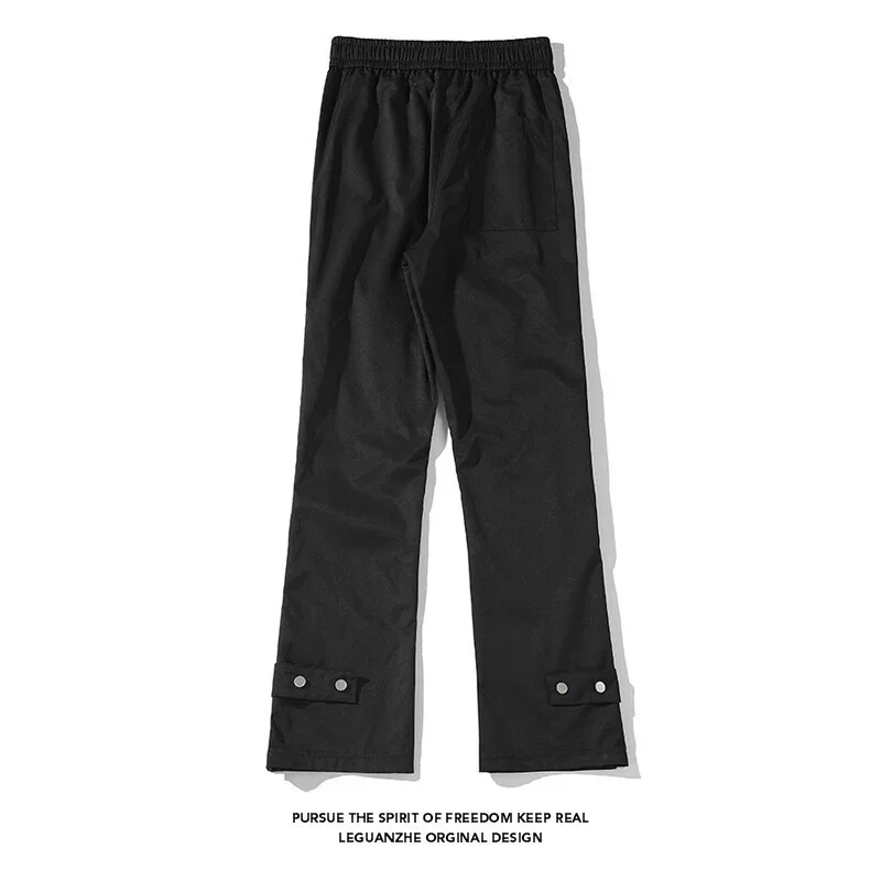 Korean Style Men's Micro Flare Cargo Pants