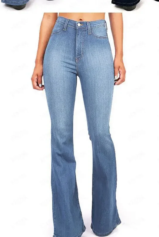 High-waisted Flared Jeans for Women Detail