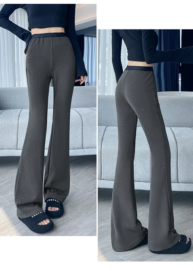 2025 Fall Women's Micro Flared Trousers Detail