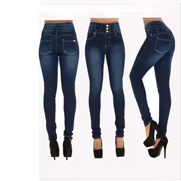 High-waisted Stretch Slimming Jeans (Plus Size)