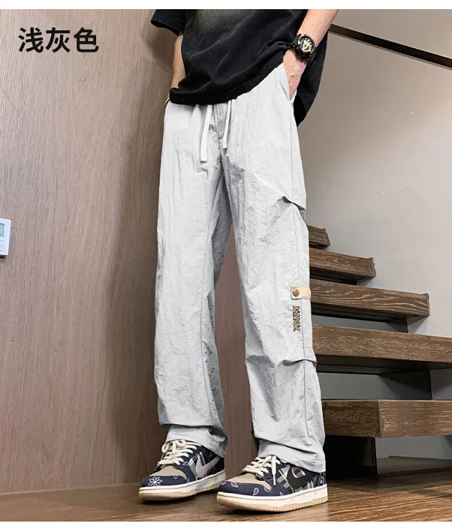 Men's Summer Retro Work Pants Detail