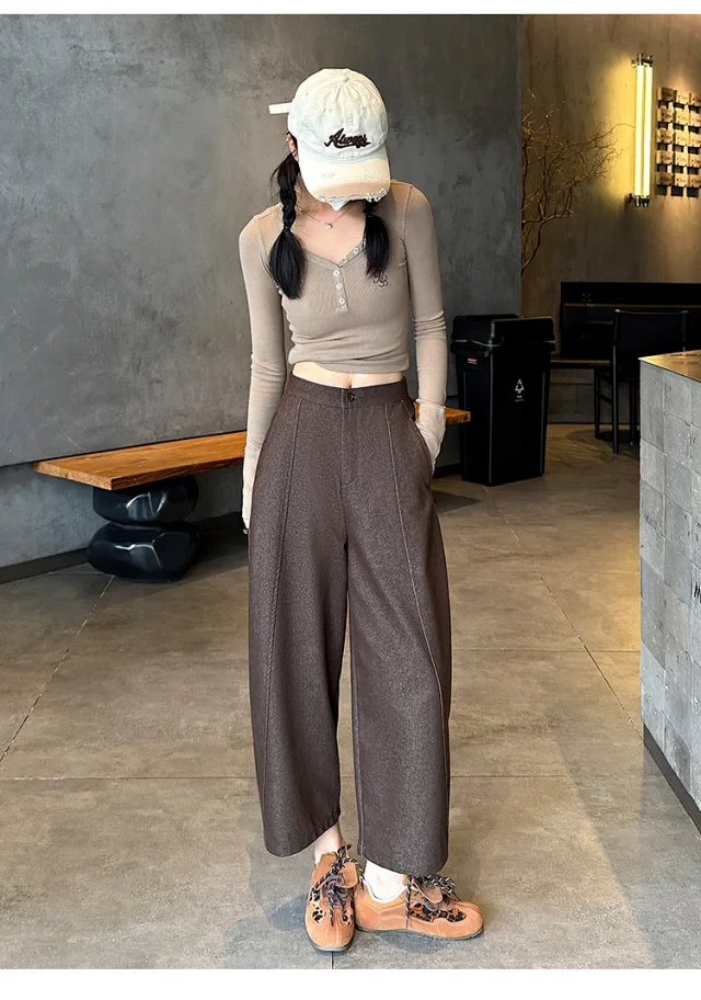 2025 FW Faux Denim Noodle Pants Detail