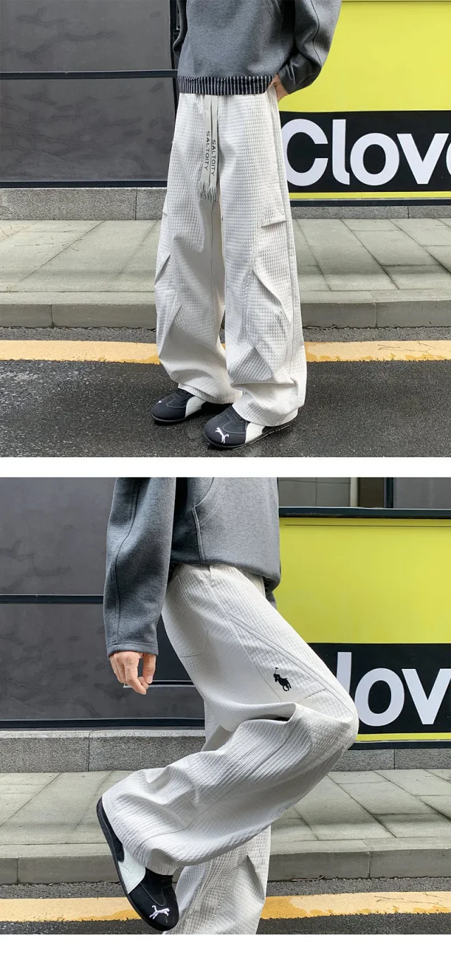 Men's Waterproof Knit Outdoor Pants Detail