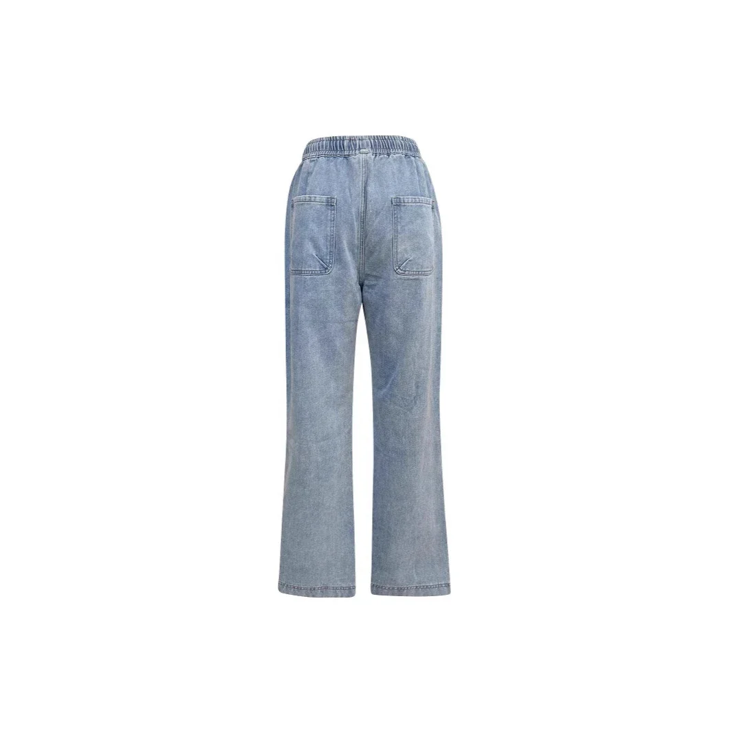TEMU Women's Slim Fit Elastic Waist Jeans with Rips