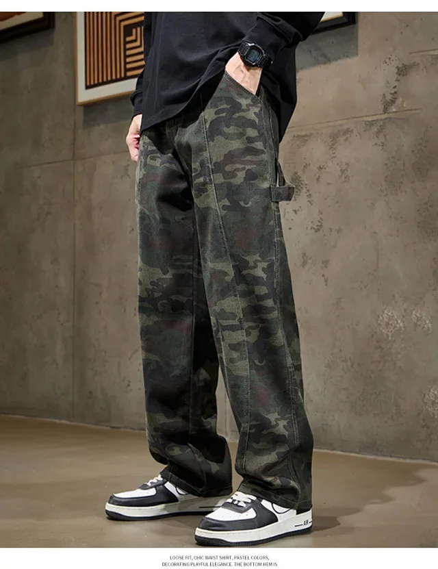 Men's Camo Utility Pants Detail