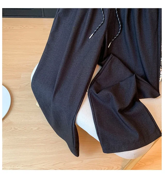 2025 Autumn Thickened Tencel Denim Yamamoto Wide - leg Pants Detail