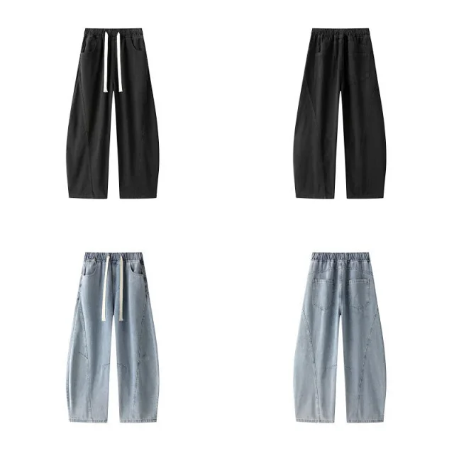 Men's Vintage Loose Straight Jeans Detail