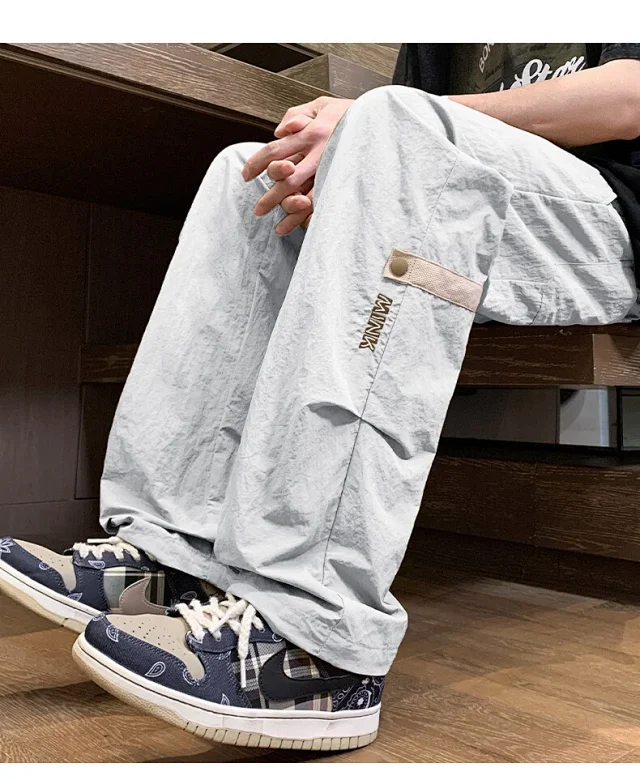 Men's Summer Retro Work Pants Detail