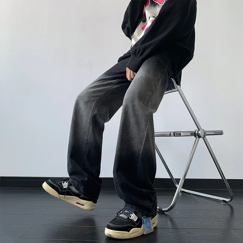 Men's Spring Gradient Straight Jeans
