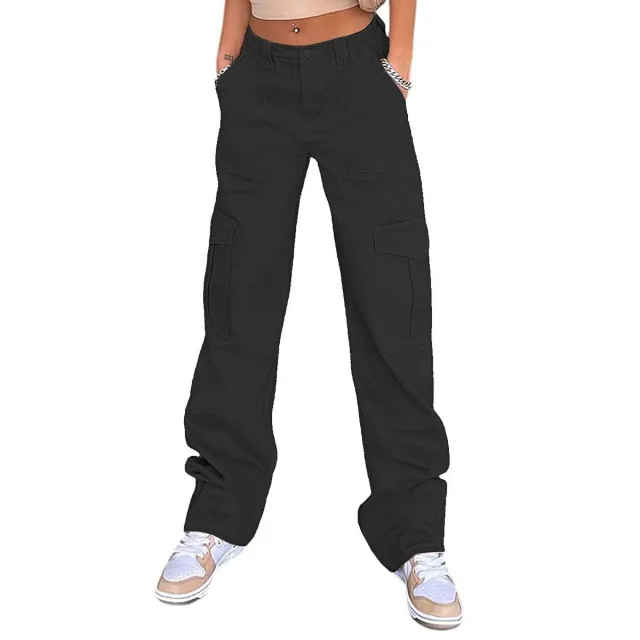Factory - Direct High - Waist Slim Fit Cargo Pants for Women (US/EU) Detail