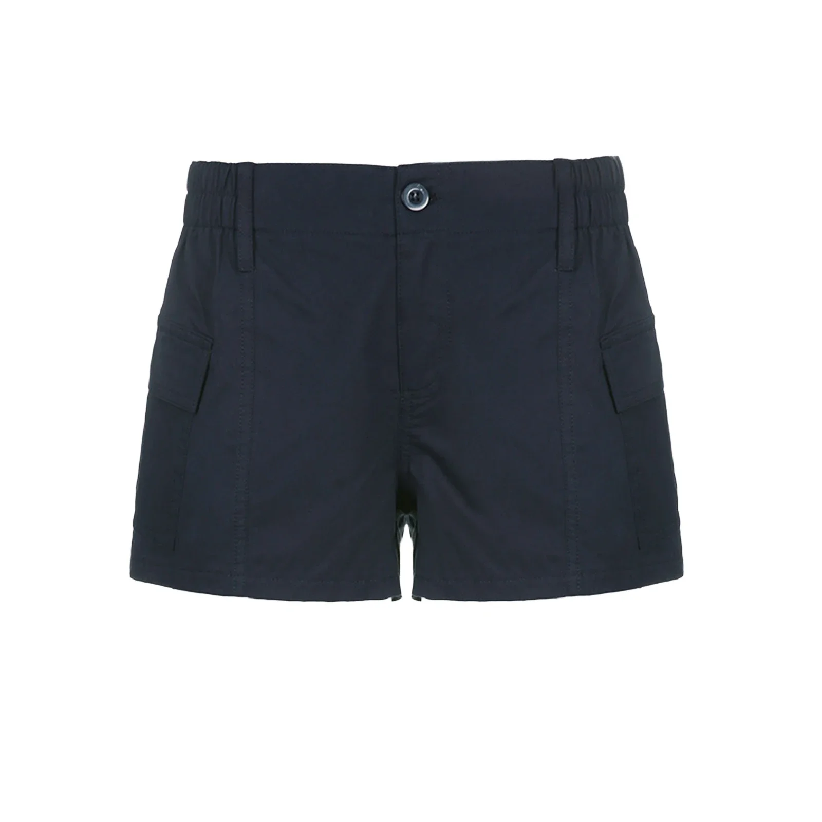 Women's Solid Workwear Denim Shorts