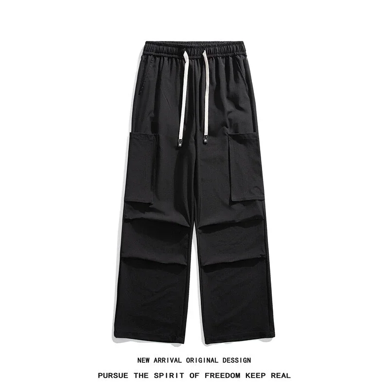 Men's 2025 Summer Ice Silk Straight Pants