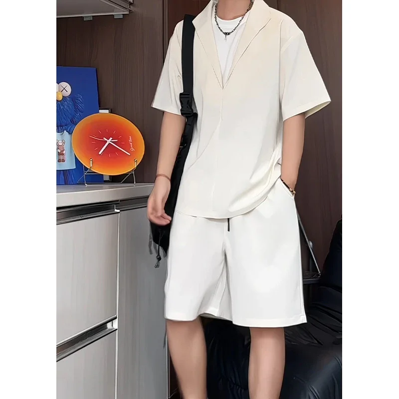 Men's Summer Ice Silk 2-in-1 Set