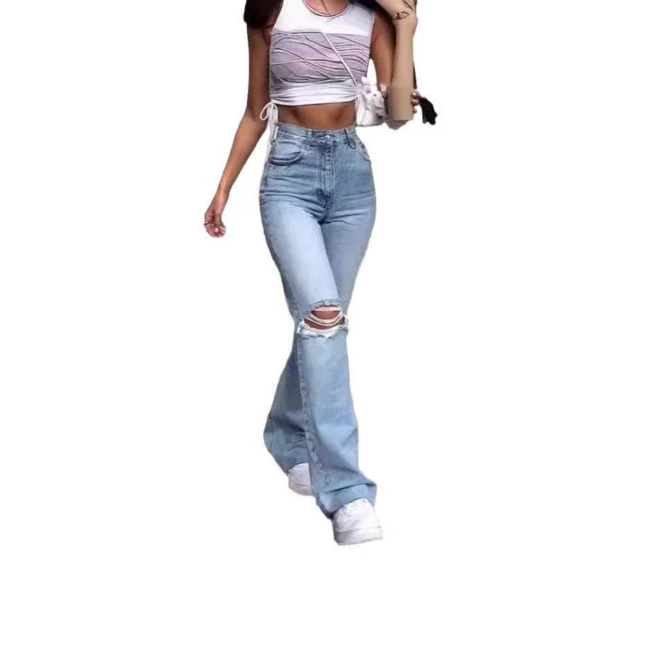 High - Waisted Wide - Leg Jeans for Women