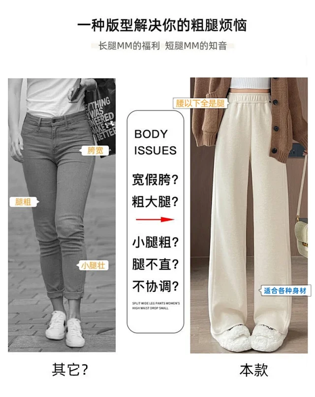 Women's Cashmere Wide - Leg Pants 2025 A/W Detail
