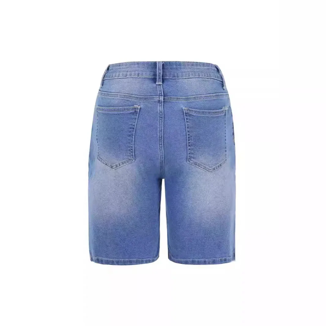 Factory Direct Fashion Slim Denim Capris for Women