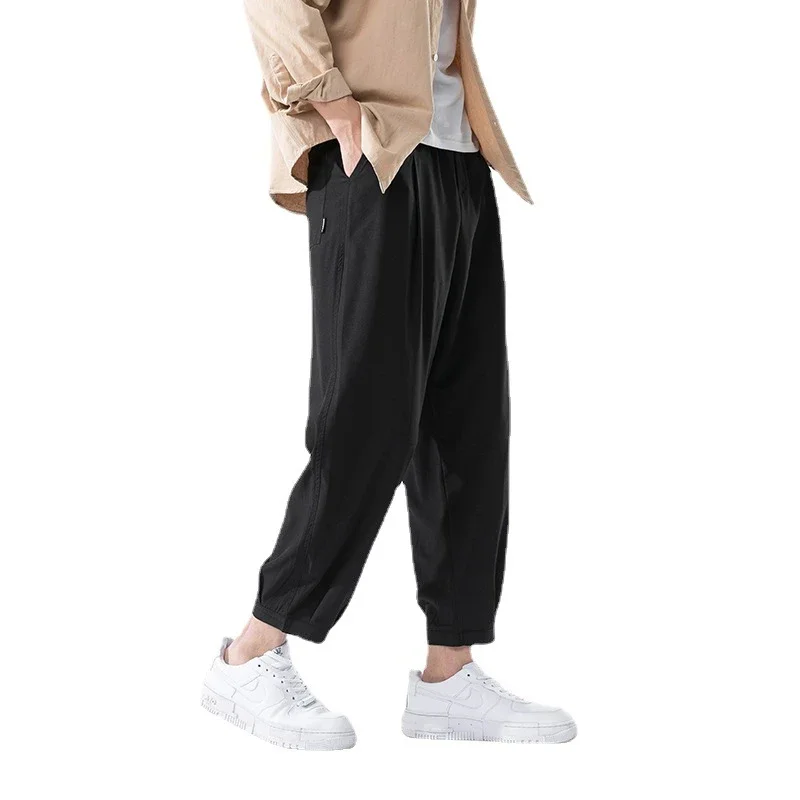 Men's Straight Ice Silk Summer Pants