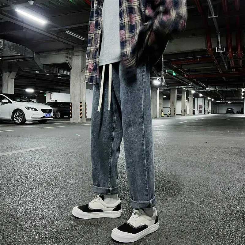 Men's Retro High-Street Straight Jeans