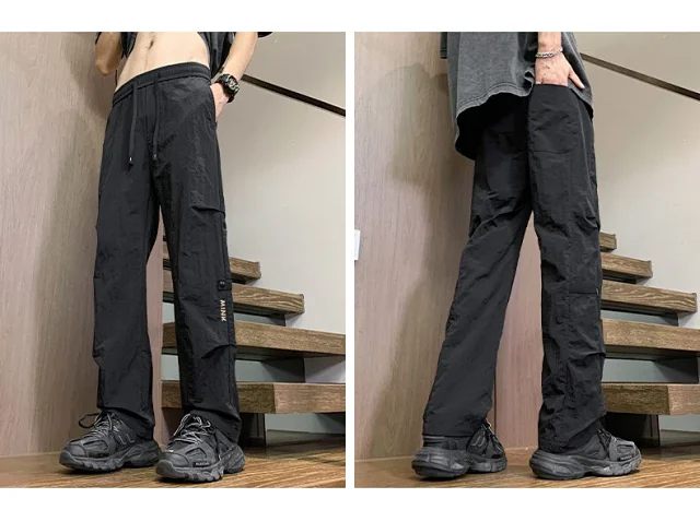 Men's Summer Retro Work Pants Detail