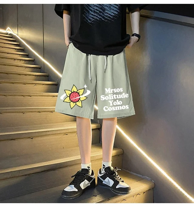 Men's 2025 Summer New Casual Denim Shorts Detail