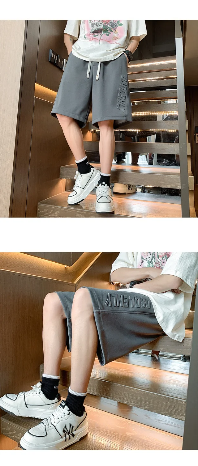 Men's Summer Pineapple Grid Athletic Shorts Detail
