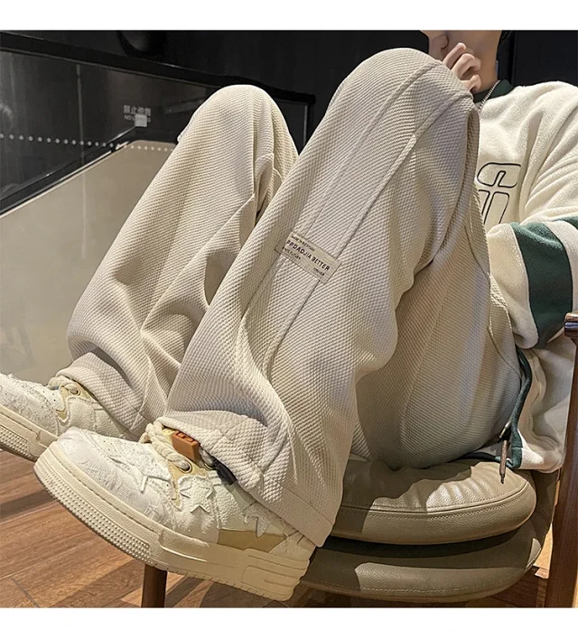 Men's Retro Oversize Wide-Leg Pants Detail