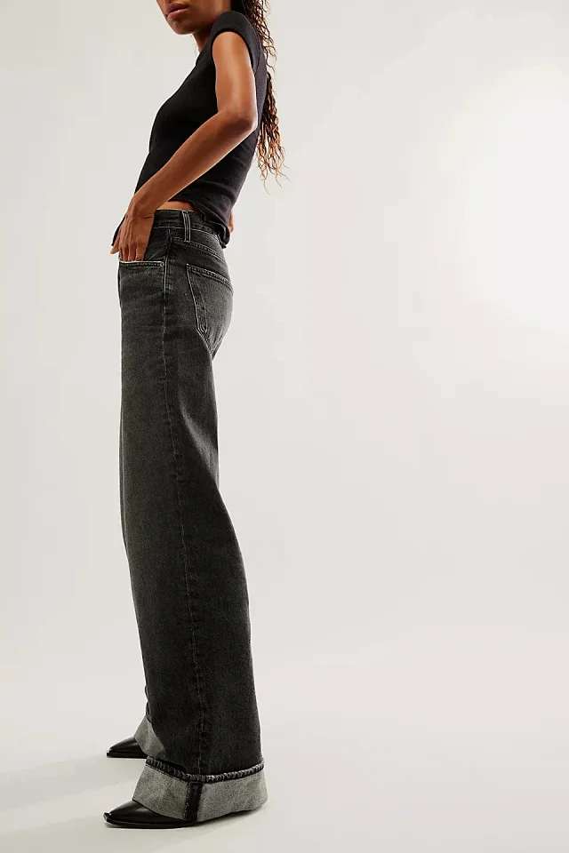 Retro High-waist Straight Jeans Detail