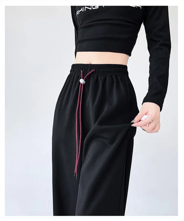American Wide-Leg Women's Joggers 2025 Detail