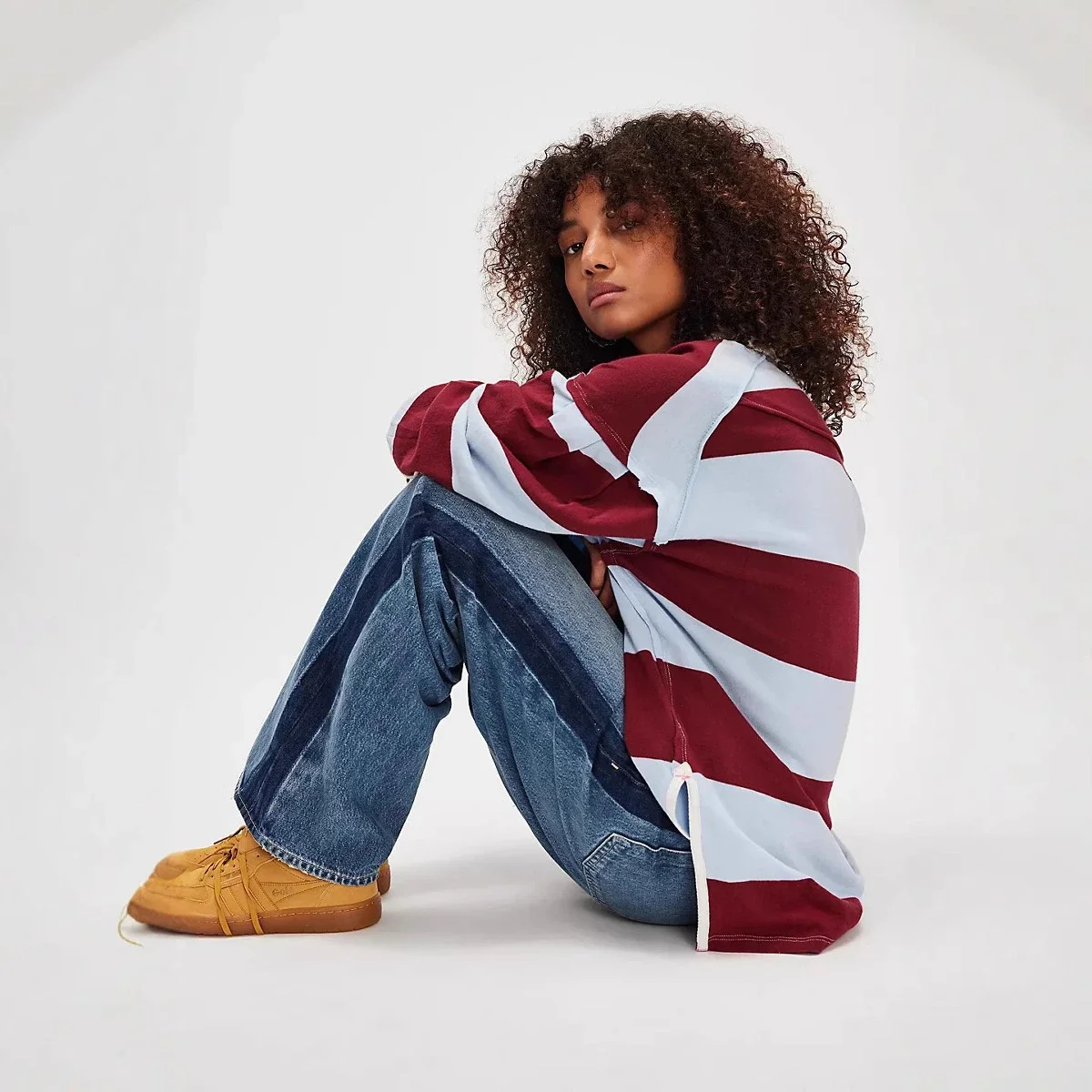 New Euro - American Women's Wide - leg Jeans