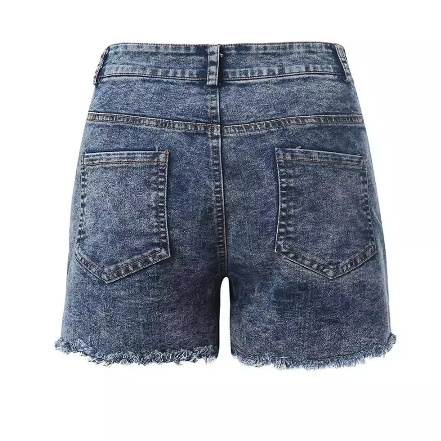 AliExpress Hot-selling Stretch Slim Thin Denim Shorts for Women