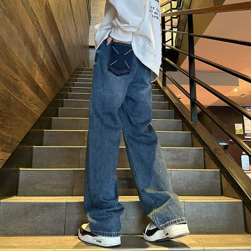 Vibe Men's Retro Blue Hiphop Pants