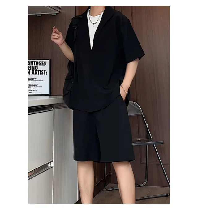 Men's Summer Ice Silk 2-in-1 Set Detail