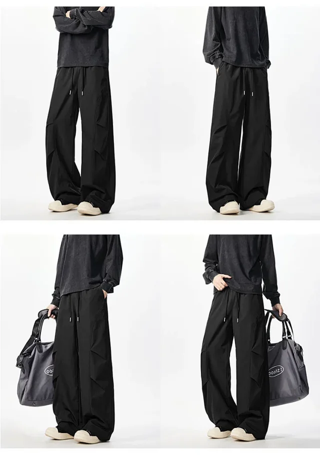 Men's Parachute Pleated Outdoor Pants Detail